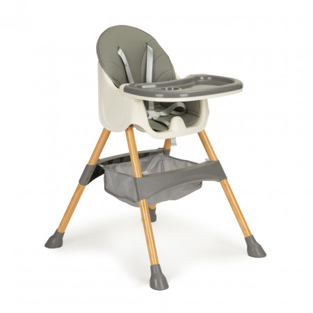 Scaun Pentru Hranire 2 in 1, pentru masa si activitati, Ecotoys, HC-823S Grey