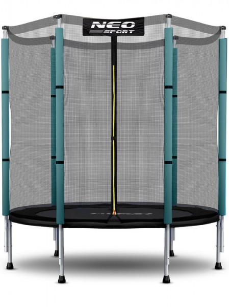 Trambulina pentru copii, Neo-Sport, 140 cm / 4,5 ft, cu plasa exterioara, greutate maxima 50 kg