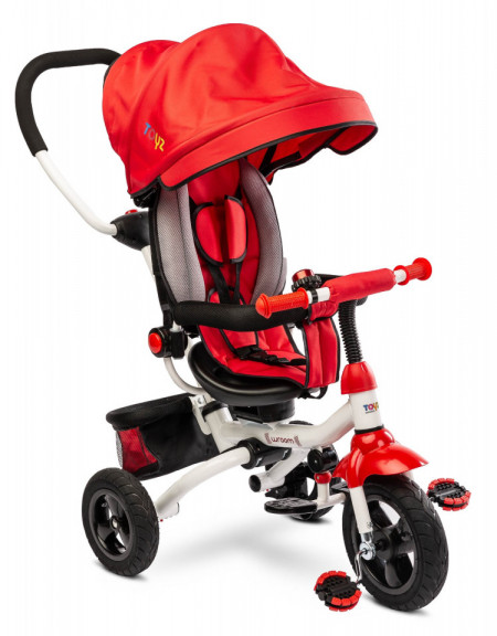 Tricicleta pliabila cu scaun reversibil pentru copii Toyz WROOM Red