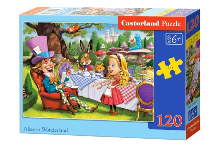 Puzzle pentru copii, Alice in Tara Minunilor, 120 de piese