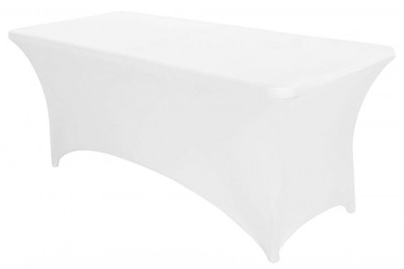Fata de masa elastica universala, Modern Home, poliester/spandex, 180x76x74 cm, Alba