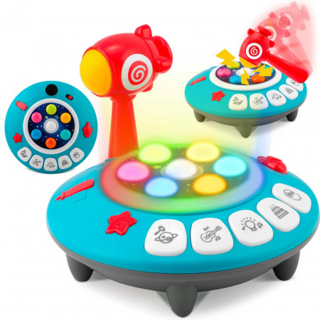 Jucarie interactiva pentru copii, cu suntete si lumini, Ricokids, RK-753, Arcade Cosmos