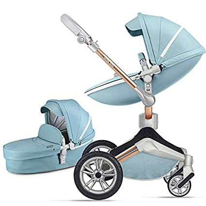 Carucior Copii Hot Mom 360 Blue 2 in 1, varsta intre 0 si 36 de luni, alegerea perfecta pentru voi: design modern, elegant si confortabil