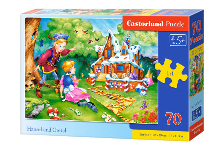Puzzle pentru copii, Hansel si Gretel, 70 de piese