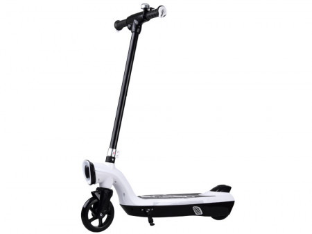 Trotineta Electrica Pentru Copii, Lumini LED, sarcina 50 kg, viteza 9-11 km/h, SP0737 BI, Alba