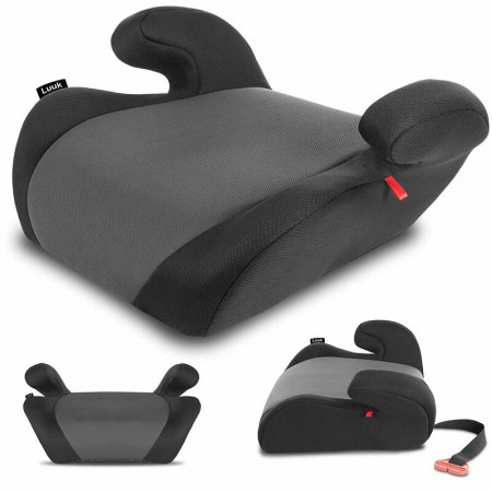 Lionelo - Inaltator auto pentru copii, Luuk Negru, 15-36 Kg