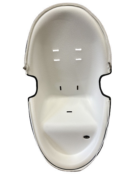 Parte frontala pentru modul sport, pentru Carucior Hot Mom, Premium, Alb, din piele ecologica