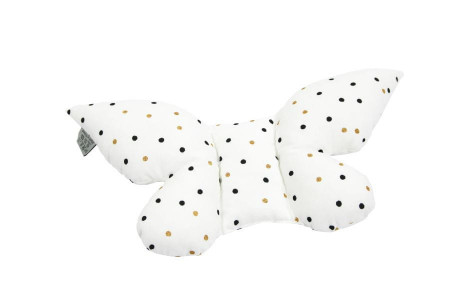 Perna tip fluture, pentru copii, 42 x 22 cm, pentru carucior, patut, leagan, babynest, Tiny Star, Confetti