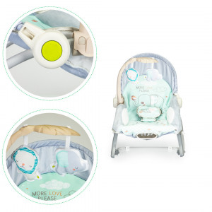 Balansoar Electric Pentru Copii, Cu Vibratii, bara de jacarii, Ecotoys, Elephant - Img 3