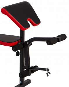 Banca de exercitii multifunctionala, spatar reglabil in 3 trepte, piele ecologica, sarcina maxima 170 kg, Modern Home, HREBH11 - Img 2