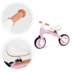 Bicicleta de echilibru Ecotoys, 3in1, inaltime reglabila, sarcina maxima 30 kg, Roz - Img 4