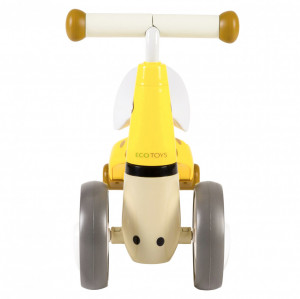 Bicicleta de echilibru pentru copii, roti duble, pentru interior / exterior, max 20 kg, 18 - 36 luni, Ecotoys, Girafa, Galbena - Img 3