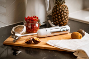 Blender de mână Adler AD 4625W, 850W, 1500W max., 5 viteze, Turbo, lamă inox, alb - Img 3