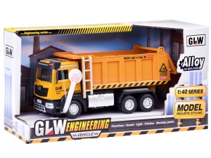 Camion basculant,cu sunete si lumini, 20 x 9 x 8 cm, Jokomisiada, ZA5009 - Img 4