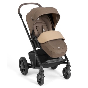 Carucior pentru copii multifunctional 3 in 1 Joie Chrome DLX Toffee (Carucior Chrome DLX + Landou Toffee + Scoica i-Snug 2 Toffee) - Img 5