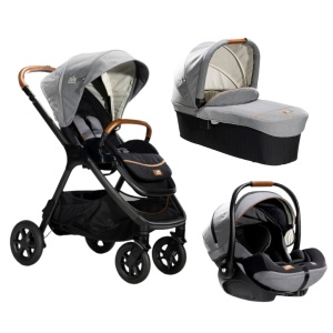 Carucior pentru copii multifunctional 3 in 1 Joie Finiti Signature Carbon (Carucior Finiti Carbon+ Landou Ramble XL Carbon+ Scoica i-Level Recline Carbone) - Img 1