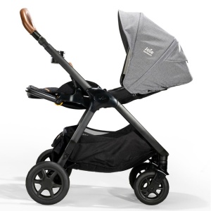 Carucior pentru copii multifunctional 3 in 1 Joie Finiti Signature Carbon/Shale (Carucior Finiti Carbon + Landou Ramble XL Carbon+ scoica i-Gemm Shale) - Img 2