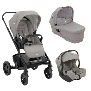 Carucior pentru copii multifunctional Joie 3 in 1 Chrome/ i-Gemm (Carucior Chrome Pebble+ Landou Pebble+ scoica i-Gemm Pebble) - Img 1