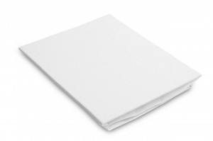 Cearsaf Din Bumbac Jersey Cu Elastic, Pentru Patut Copii, Sensillo, 140 x 70 cm, Alb - Img 3
