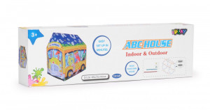 Cort de joaca pliabil, iPlay, Autobuz, pentru copii, motive grafice, 96x73x102 cm - Img 7