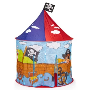 Cort de joaca pliabil pentru copii, iPlay, motive grafice Casa Piratilor, 125 x 105 cm - Img 2