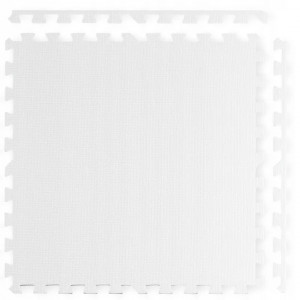 Covoras puzzle din spuma pentru copii, 120x120cm, 4 piese, Ricokids, Alb si Albastru - Img 4