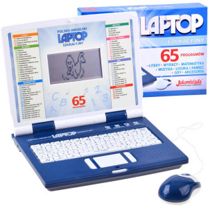 Laptop educational pentru copii, 65 de functii interactive, Jokomisiada, ZA3321 NI, Albastru - Img 2