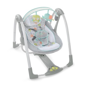 Leagan portabil pentru copii Ingenuity Swing 'n Go Portable Swing™ - Hugs & Hoots™