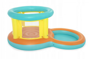 Loc de joaca gonflabil pentru copii, cu piscina, Jumptopia Bouncer, Bestway, 239 x 142 x 102 cm - Img 7