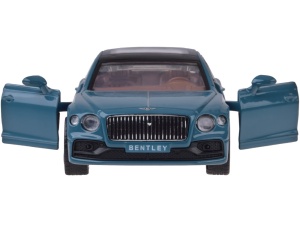 Masinuta metalica de colectie, pentru copii, Bentley Flying Spur Hybrid , 1:38, cu sunete, lumini, Albastra, ZA5052 - Img 5
