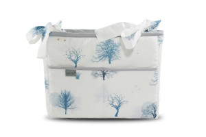Organizator pentru pătuț copii Tiny Star Magic, 25×40 cm, bumbac 100%, 3 buzunare