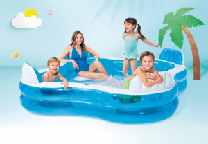Piscina Gonflabila Intex cu 4 Scaune cu Spatar si Suport Bauturi, Capacitate 990L - Img 4