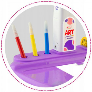 Proiector Pentru Desen Copii, 32 de imagini, 6 markere, Ricokids, Mov - Img 5