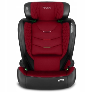 Scaun auto transformabil in inaltator pentru copii, inclinare reglabila, 2 grupe de varsta, 4 - 12 ani, 15-36 kg, inaltime 100 - 150 cm, tetiera reglabila, isofix, ECE R129, Nukido, Louis, Negru/Rosu - Img 7