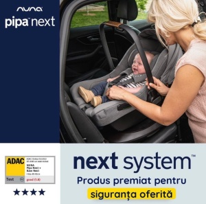 Scoica auto i-Size Nuna Pipa Next Caviar, nastere - 83 cm, testata ADAC - Img 13