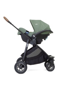 Scoica auto Joie i-Snug 2 cu tetiera reglabila, 40-75 cm, Laurel, testata ADAC si certificata R129 - Img 2