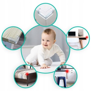 Set 10 Protectii Pentru Colturi, Pentru Siguranta Copiilor, Ricokids, autoadezive, silicon - Img 5