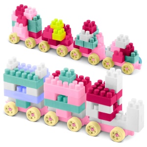 Set 300 de Cuburi de construit, Ricokids, RK-761, Create Your Dream Tower, Roz - Img 8
