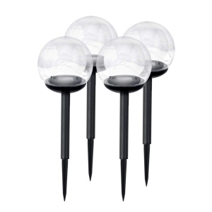 Set 4 Lampi pentru Gradina, Ilumen, L-103, bila transparenta, cu incarcare solara, rezistente la apa IPX4, senzor de lumina, pornire automata - Img 2