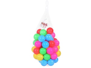 Set 50 de Bile Colorate, din plastic moale, diametru 6 cm - Img 5