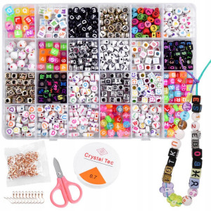Set creativ, Margele pentru bratari, cercei, coliere, Jokomisiada, ZA4803 - Img 8