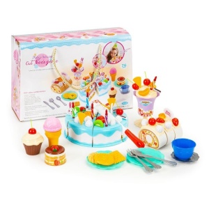 Set tort pentru ziua de nastere, Multistore, 76 de piese, HC429509 - Img 1