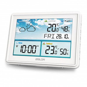 Statie meteo cu afisaj BD-909 Alb - Img 3