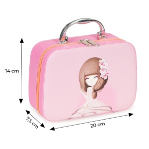 Trusa de Cosmetice Pentru Copii, Cutie, Oglinda, Lampa UV, accesorii, Multistore, HC538634 - Img 4