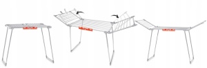 Uscator Telescopic Pentru Rufe, Massido, Debora, suprafata 19 m, Inox, Gri - Img 2