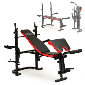 Banca de exercitii multifunctionala, spatar reglabil in 3 trepte, piele ecologica, sarcina maxima 170 kg, Modern Home, HREBH11 - Img 3