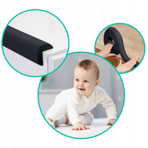 Banda De Spuma Pentru Protectie Mobilier, Autoadeziva, Pentru Siguranta Copiilor, Ricokids, 2 metri, Neagra - Img 6