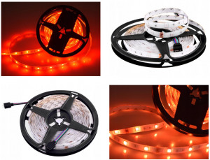 Banda LED colorata audoadeziva, Jokomisiada SMD, 5 metri, Multicolor, cu telecomanda - Img 2