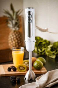Blender de mână Adler AD 4625W, 850W, 1500W max., 5 viteze, Turbo, lamă inox, alb - Img 4