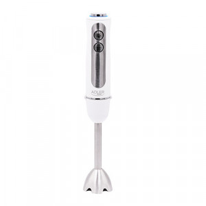 Blender de mână Adler AD 4625W, 850W, 1500W max., 5 viteze, Turbo, lamă inox, alb